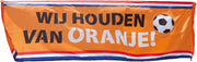 Straatbanner 'Wij houden van Oranje' (74 x 220 cm)