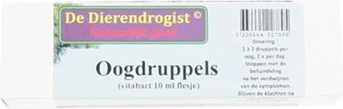 Dierendrogist oogdruppels - 10 ml - 1 stuks