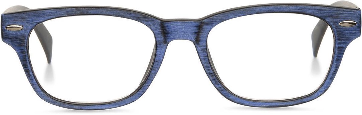 Looplabb Mephisto leesbril  +1.00 - blauw