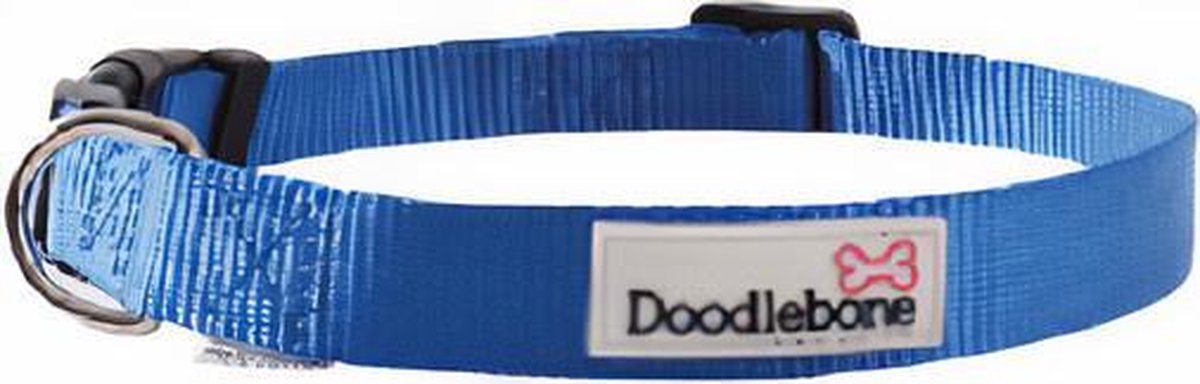 Doodlebone Hondenhalsband Bold 30 - 40 Cm Nylon Donkerblauw