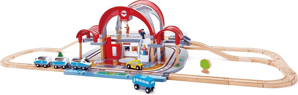 Hape Treinset Grand City Station 45-delig