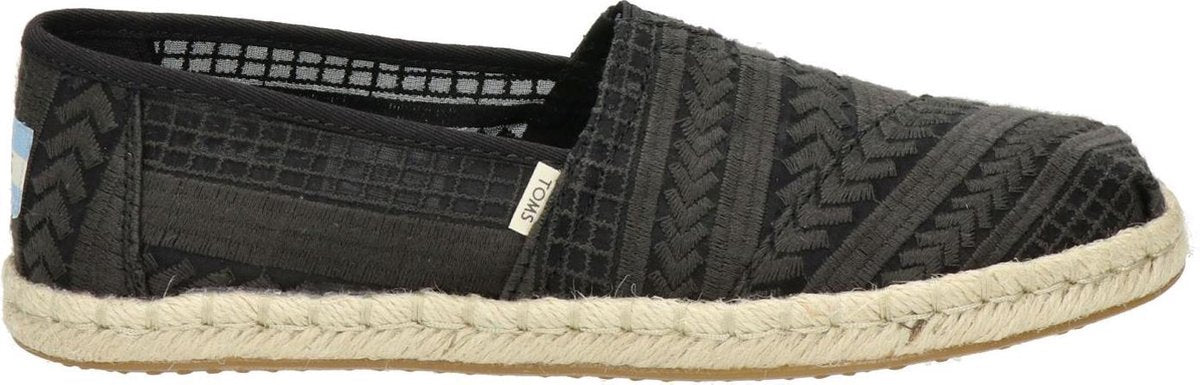 Toms Alpargata Classic Arow dames espadrille - Zwart - Maat 36