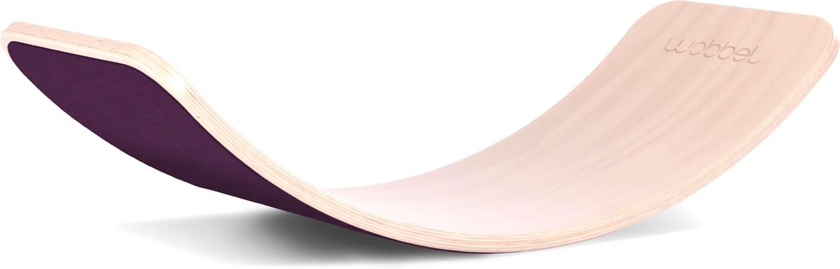 Wobbel Original Linnen-Whitewash vilt Aubergine