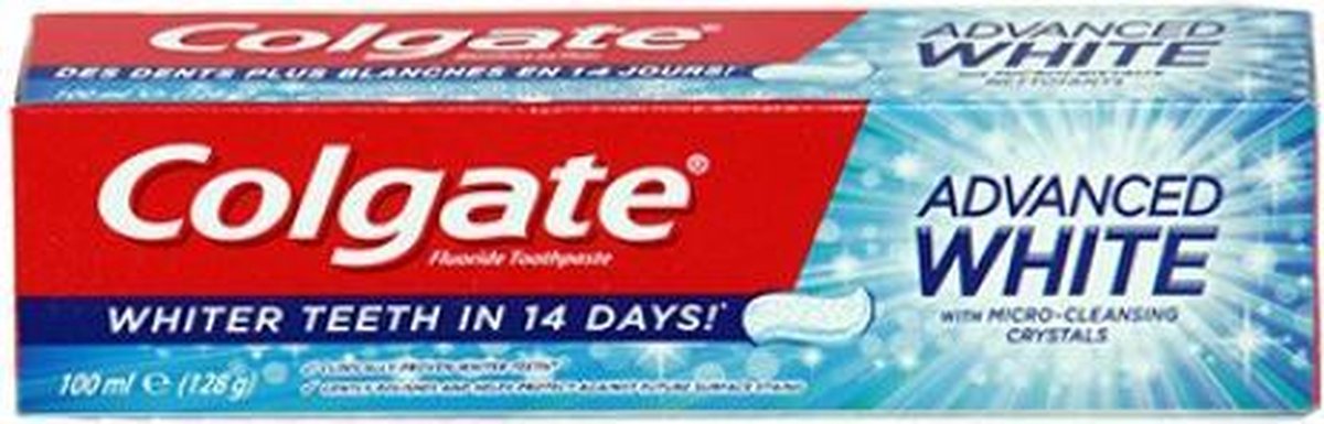 Tandpasta: Colgate advanced white 4 x 100 ml
