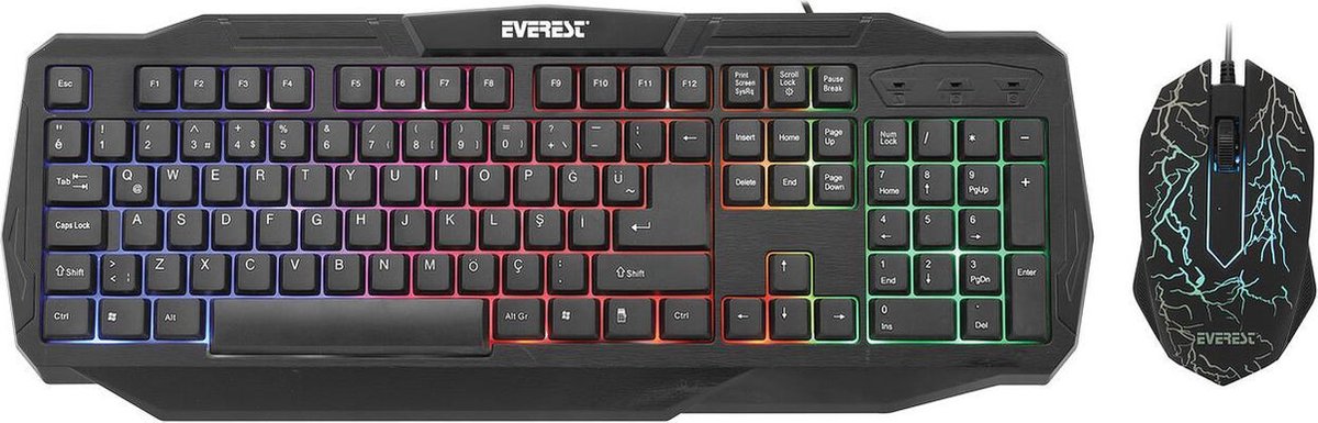 Everest KMX-86 Olivine gaming muis en toetsenbord combo