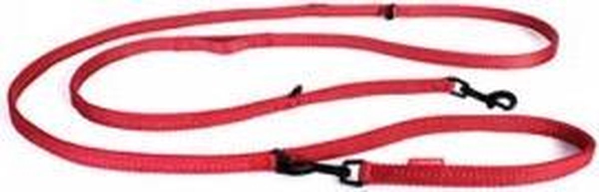 EzyDog Vario 6 LITE - Hondenriem - 208 cm - Rood