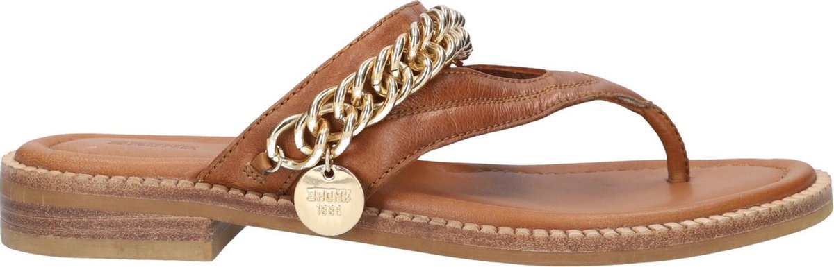 Bronx Sandalen Cognac  dames maat 40