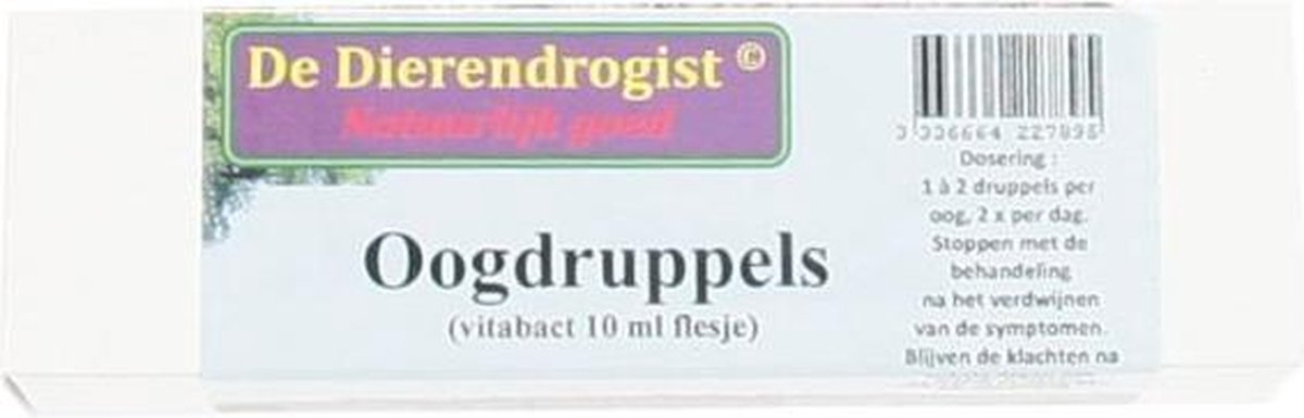 Dierendrogist oogdruppels 10 ml