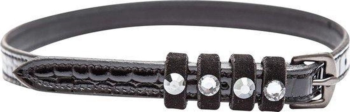 RelaxPets - Imperial Riding - Sporenriempjes - Kwaliteitsleer - Lakleer - Strass Steentjes - 52 cm