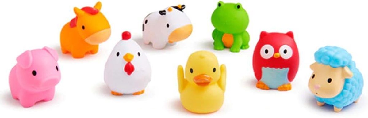 Munchkin badspeelgoed rubberen dieren