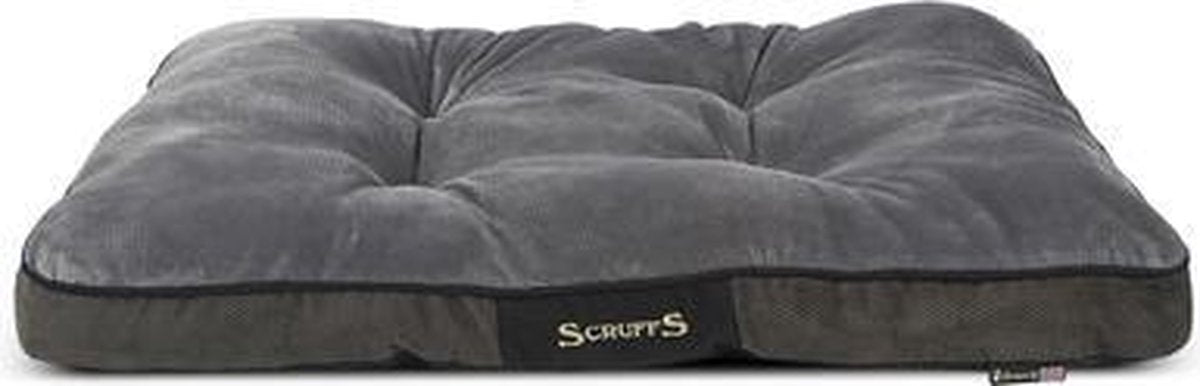 Scruffs Chester Mattress - Hondenkussen - Graphite - L - 100 x 70 x 8 cm