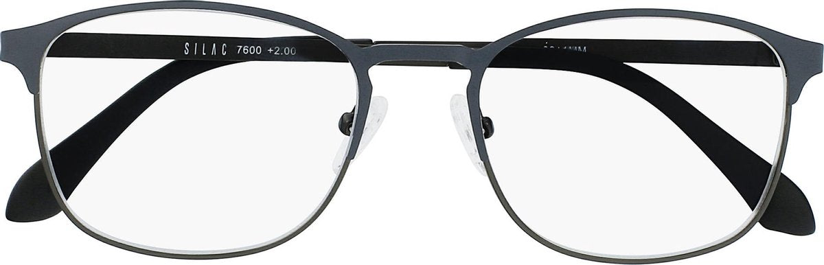 SILAC - GREY METAL - Leesbrillen voor Mannen - 7600  - Dioptrie +1.00