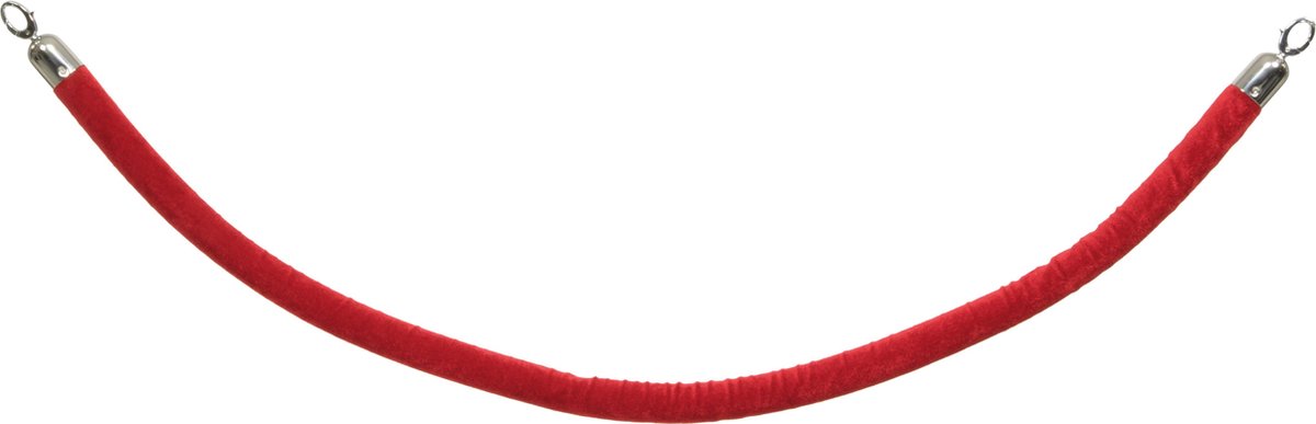 AFZETKOORD VELOURS ROOD CHROOM