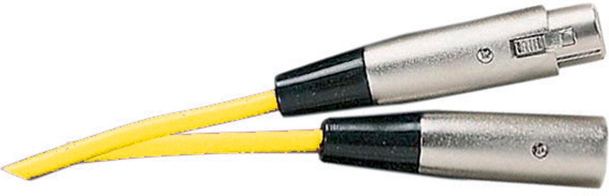 SoundLAB XLR (m) - XLR (v) audiokabel / geel - 6 meter