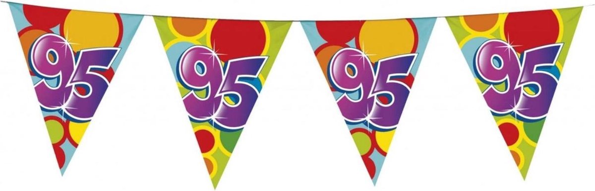 Vlaggenlijn leeftijd 95 jaar - 6m