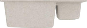 vidaXL Gootsteen dubbele bakken met overloopgat graniet beige  VDXL_147087