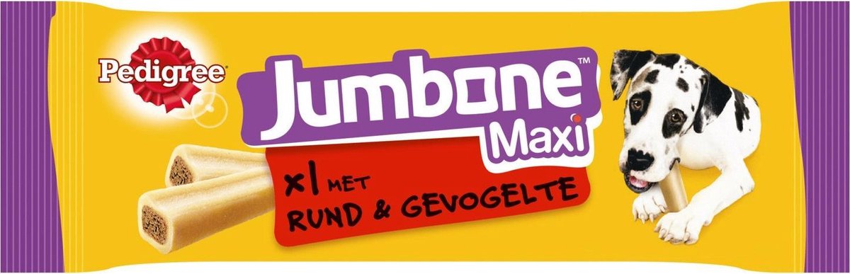 Pedigree Jumbone Maxi 180 gr - 1 stuk - Hondensnack - Kauwbot