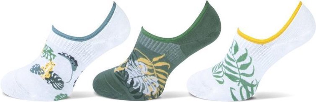 Teckel Dames sneakersok Hawaï 3-Pack Maat 36/42