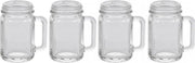4x Mason Jar shotglaasjes 35 ml - Borrelglazen - Shotglazen