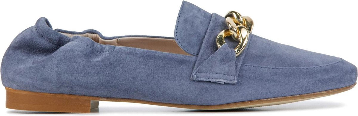 Mace Vrouwen Suède Instapschoenen / Damesschoenen / Instapper M1072 - Jeans - Maat  38