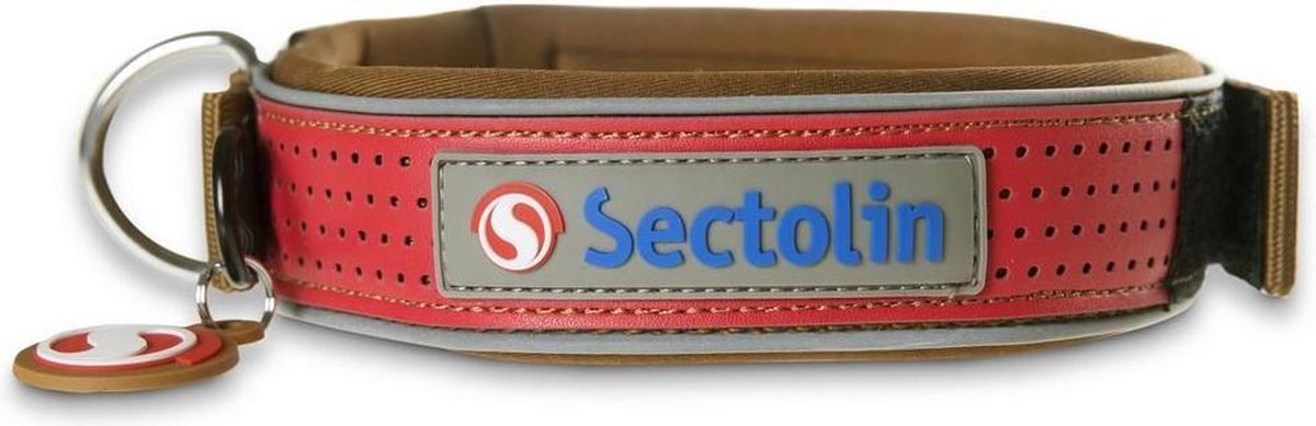 Sectolin Outdoor Halsband - Bruin/Oranje Rood XXS