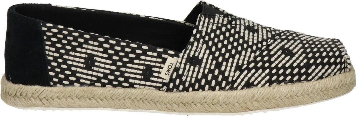 TOMS ALPARGATA Dames ESPADRILLE - BLACK - Maat EU36.5