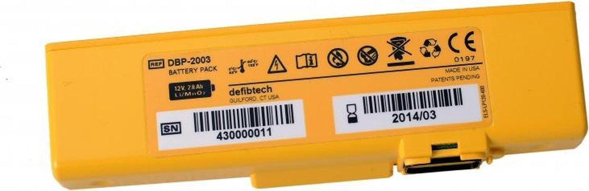 Defibtech Lifeline View batterij
