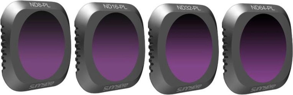 Sunnylife M2P-FI538 ND8-PL + ND16-PL + ND32-PL + ND64-PL ND-PL Lensfilter voor DJI Mavic 2 Pro