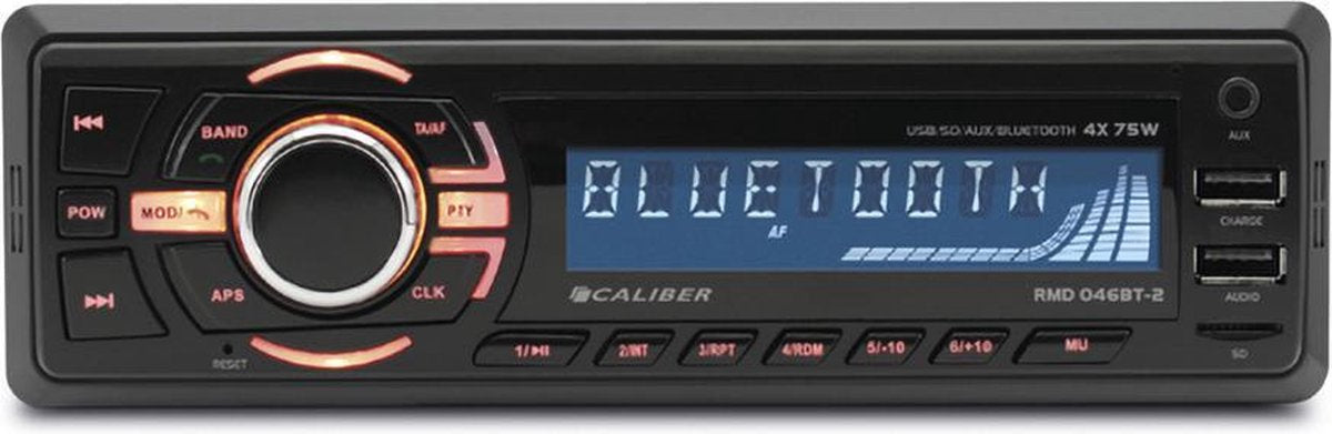 Caliber RMD046BT-2 - Autoradio met bluetooth - 1 Din - Zwart