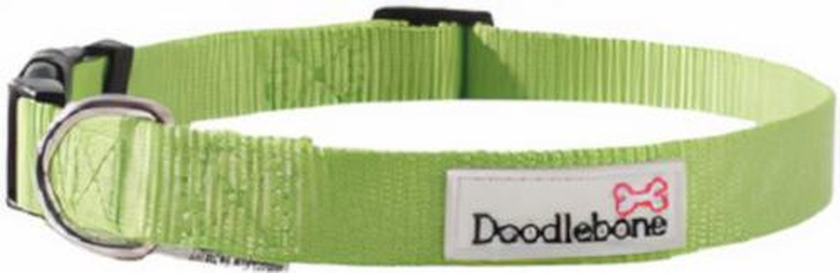 Doodlebone Hondenhalsband Bold 30 - 40 Cm Nylon Groen