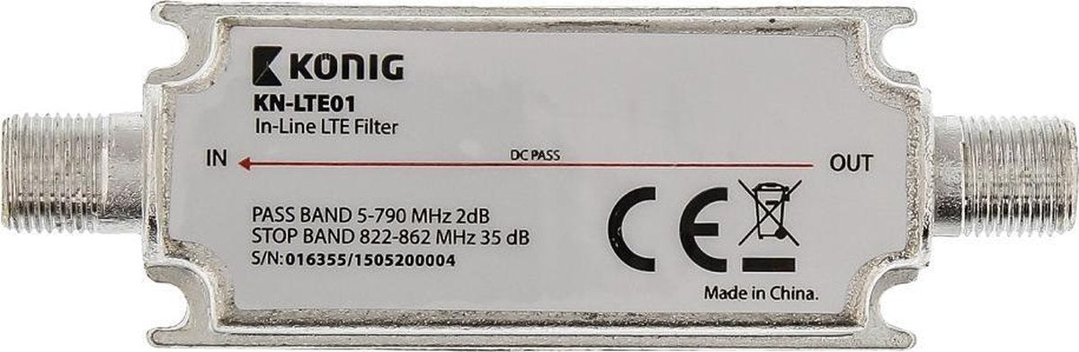 K\xf6nig KN-LTE01 Inline LTE filter