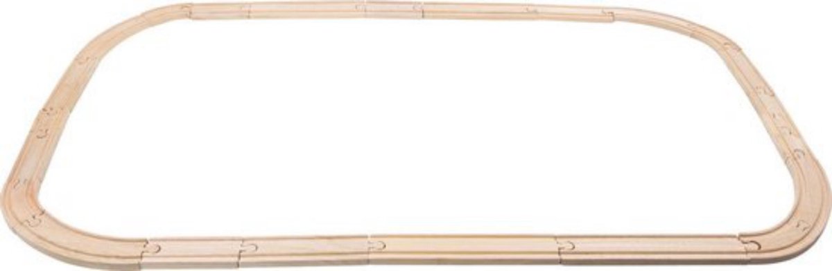 Mentari 24 stuks Houten Treinbaan Rails - - universeel