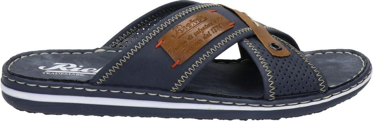 Rieker Slippers Donkerblauw 42