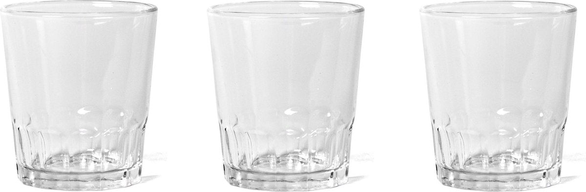 18x Stuks kleine wijnglaasjes of waterglazen transparant 110 ml - Glazen - Wijnglazen