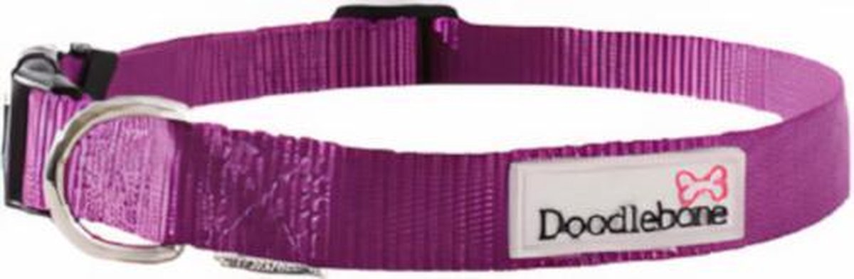 Doodlebone Hondenhalsband Bold 20 - 30 Cm Nylon Violet