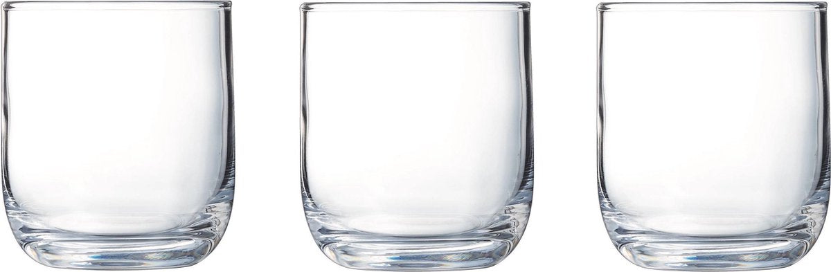 12x Stuks tumbler waterglazen/drinkglazen transparant 230 ml - Glazen - Drinkglas/waterglas/sapglas