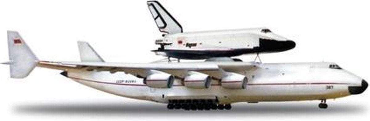 Herpa Antonov vliegtuig Mriya & Buran Orbiter- AN-225