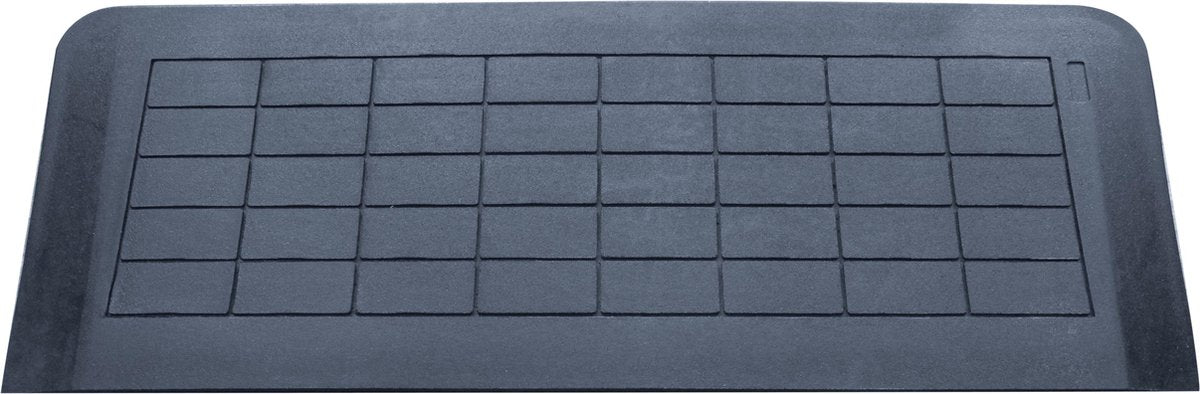 Aidapt drempelhulp volledig rubber - 128cm breed 4cm hoog