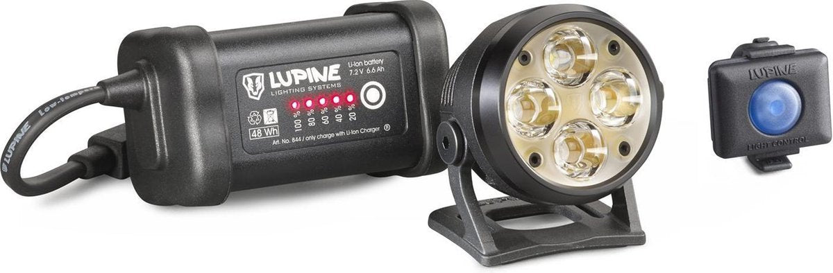 Lupine Wilma 7 helmlamp zwart