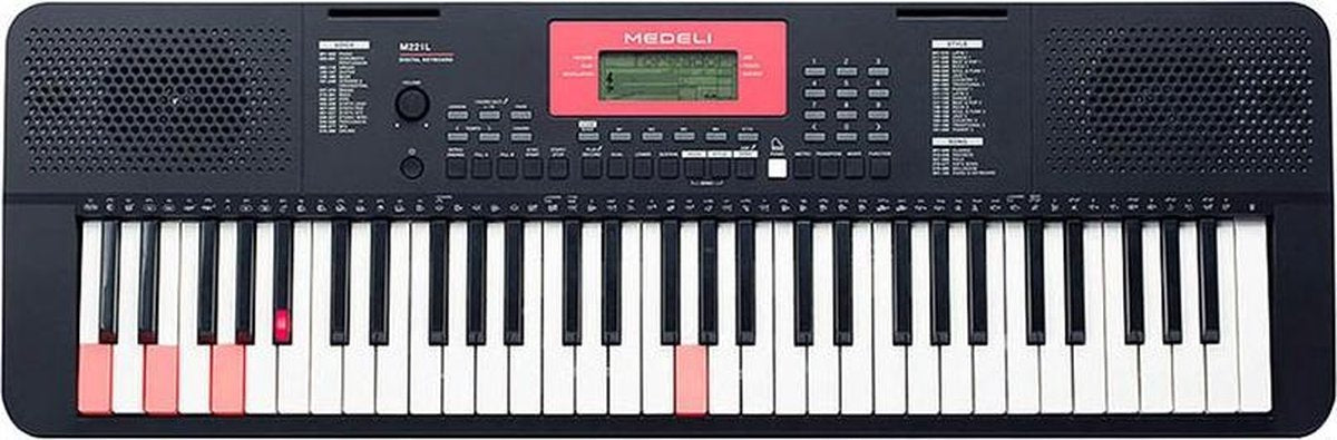 Medeli M221L - Les Keyboard - Lichtgevende Toetsen