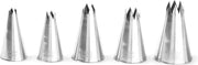 5x Hendi spuitmondjes - RVS gekarteld - Set van 5 maten (6mm