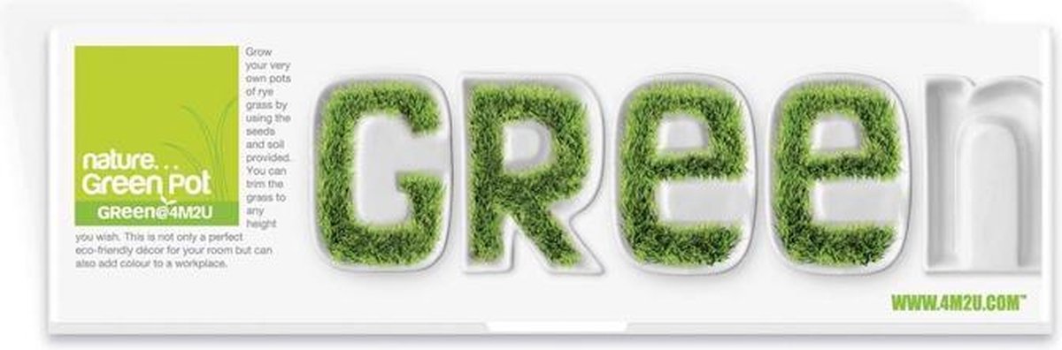 4M2U GREEN Pots: G R E E N