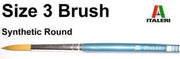 Italeri - 3 Brush Synthetic Round (Ita51206)