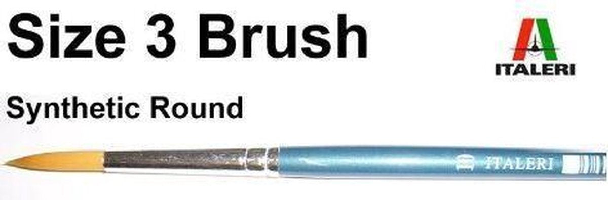 Italeri - 3 Brush Synthetic Round (Ita51206)