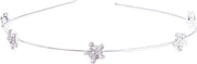 Diadeem zilverkleurig met strass sterretjes