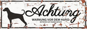 D&D Waakbord / Warning sign dalmatian de Wit 40x14cm