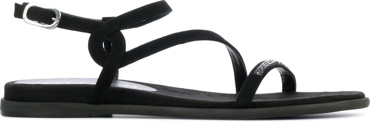 Unisa Vrouwen Suède  Sandalen / Damesschoenen Claris - Zwart - Maat 36