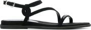 Unisa Vrouwen Suède  Sandalen / Damesschoenen Claris - Zwart - Maat 36