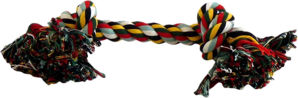 Katoen flossy speelgoed 2 knopen 270gr 45cm