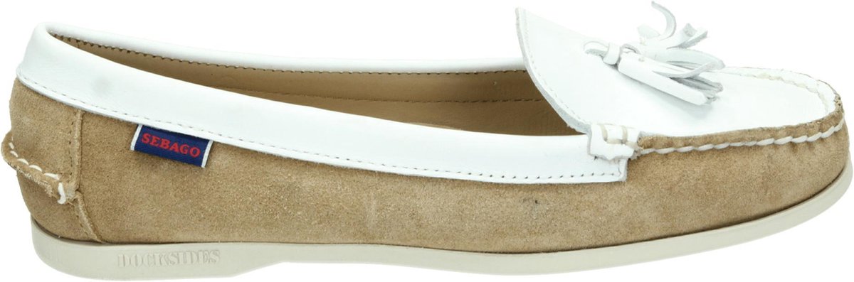 Sebago JANET - Volwassenen Instappers - Kleur: Wit/beige - Maat: 40.5